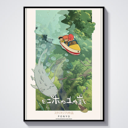 Flex Designs Poster Ponyo Classic 5 x 7" Home Goods - Movie 2008 Movie Poster