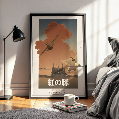 Flex Designs Poster Porco Rosso Classic 5 x 7" Home Goods - Movie 1992 Movie Poster