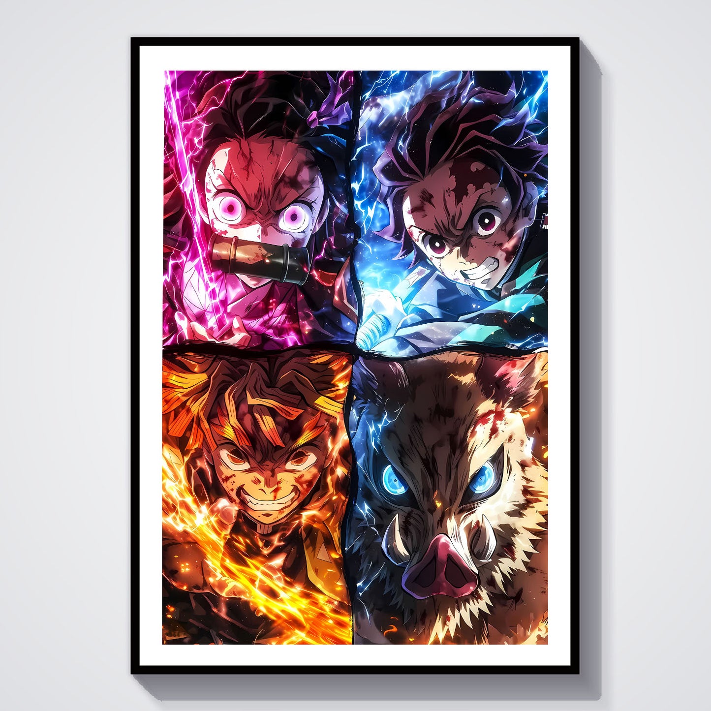 Flex Designs Poster Demon Slayer Aura 8 x 10" Home Goods - TV Show 2019 TV Show Poster