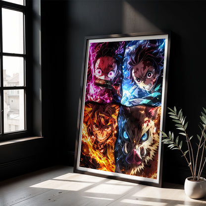 Flex Designs Poster Demon Slayer Aura 8 x 10" Home Goods - TV Show 2019 TV Show Poster