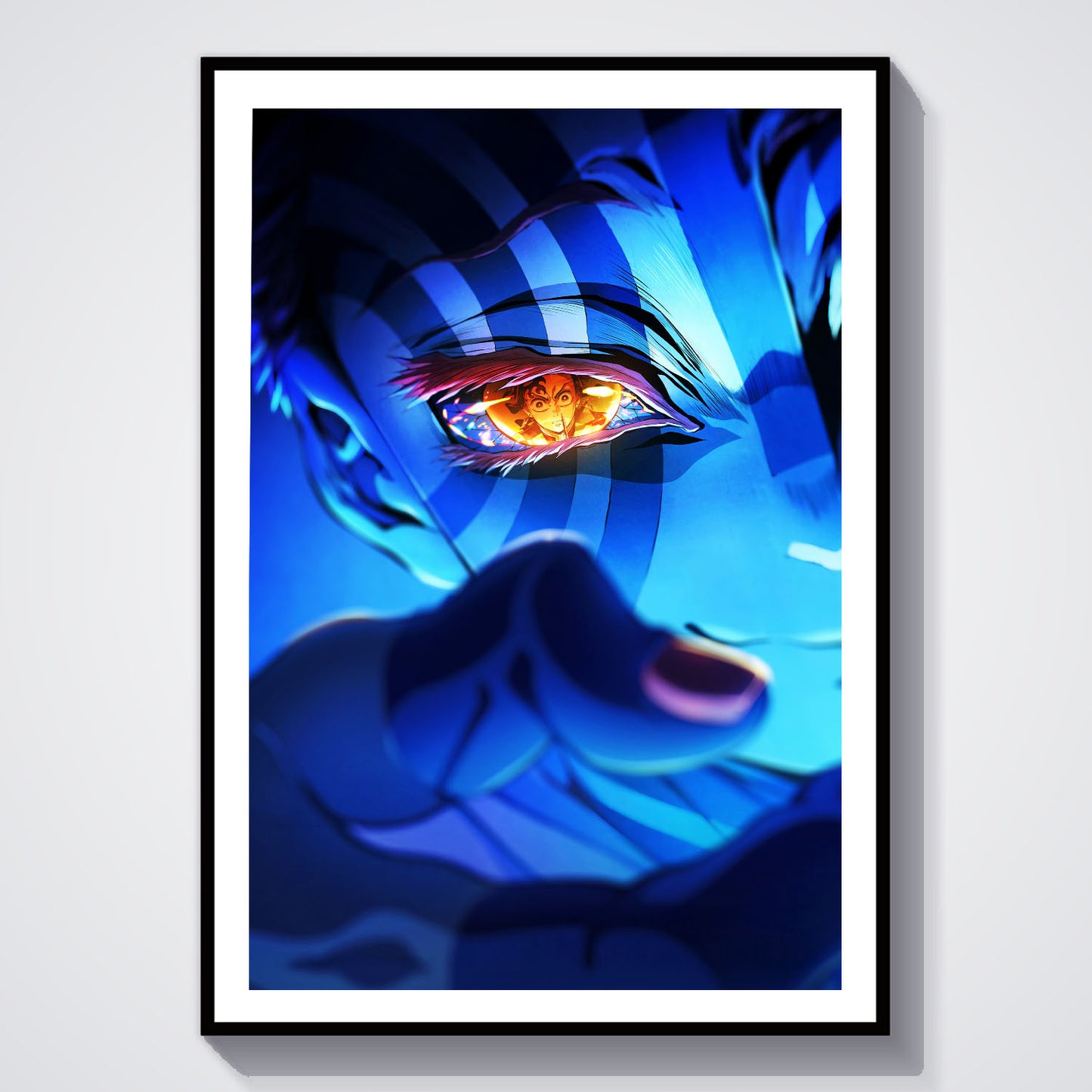 Flex Designs Poster Demon Slayer Infinity Castle Akaza 8 x 10" Home Goods - TV Show 2025 TV Show Poster