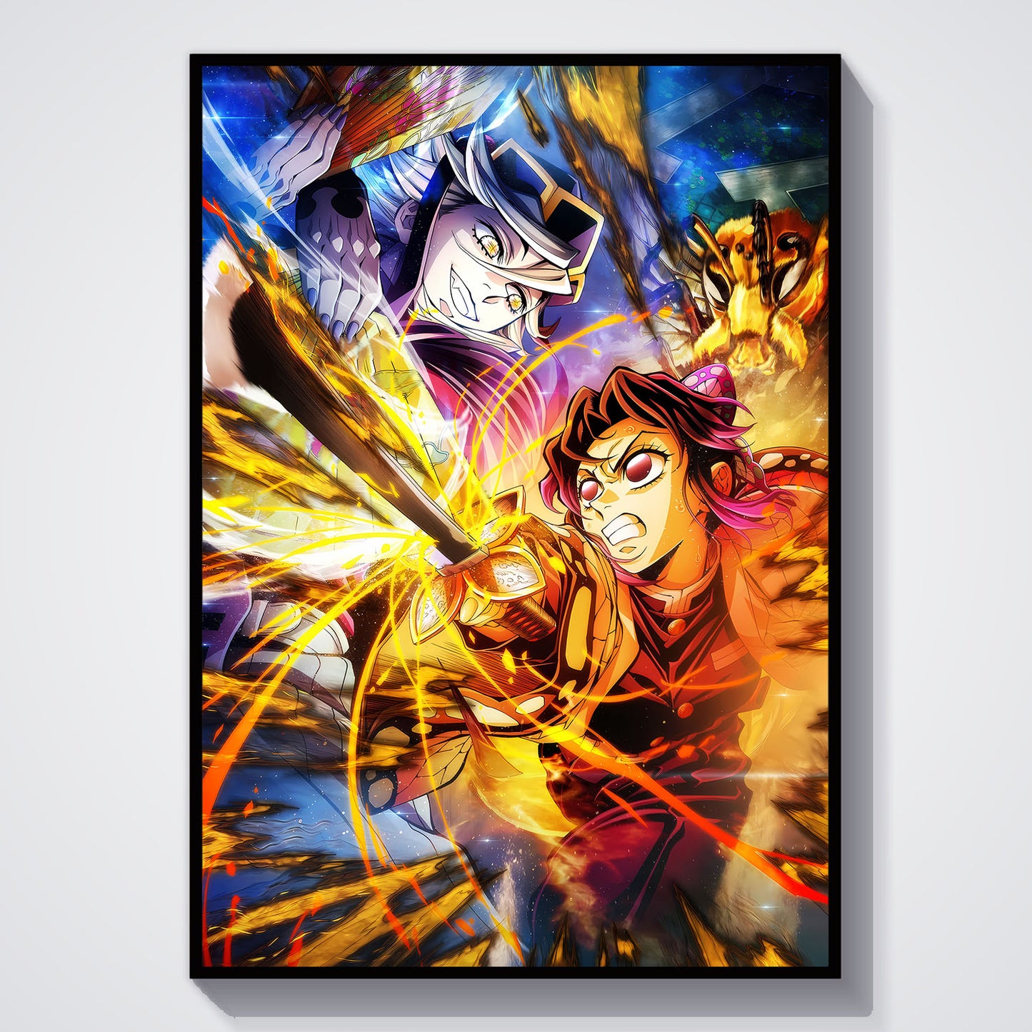 Flex Designs Poster Demon Slayer Infinity Castle Shinobu vs Doma 5 x 7" Home Goods - TV Show 2025 TV Show Poster