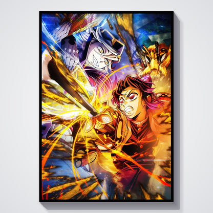Flex Designs Poster Demon Slayer Infinity Castle Shinobu vs Doma 5 x 7" Home Goods - TV Show 2025 TV Show Poster