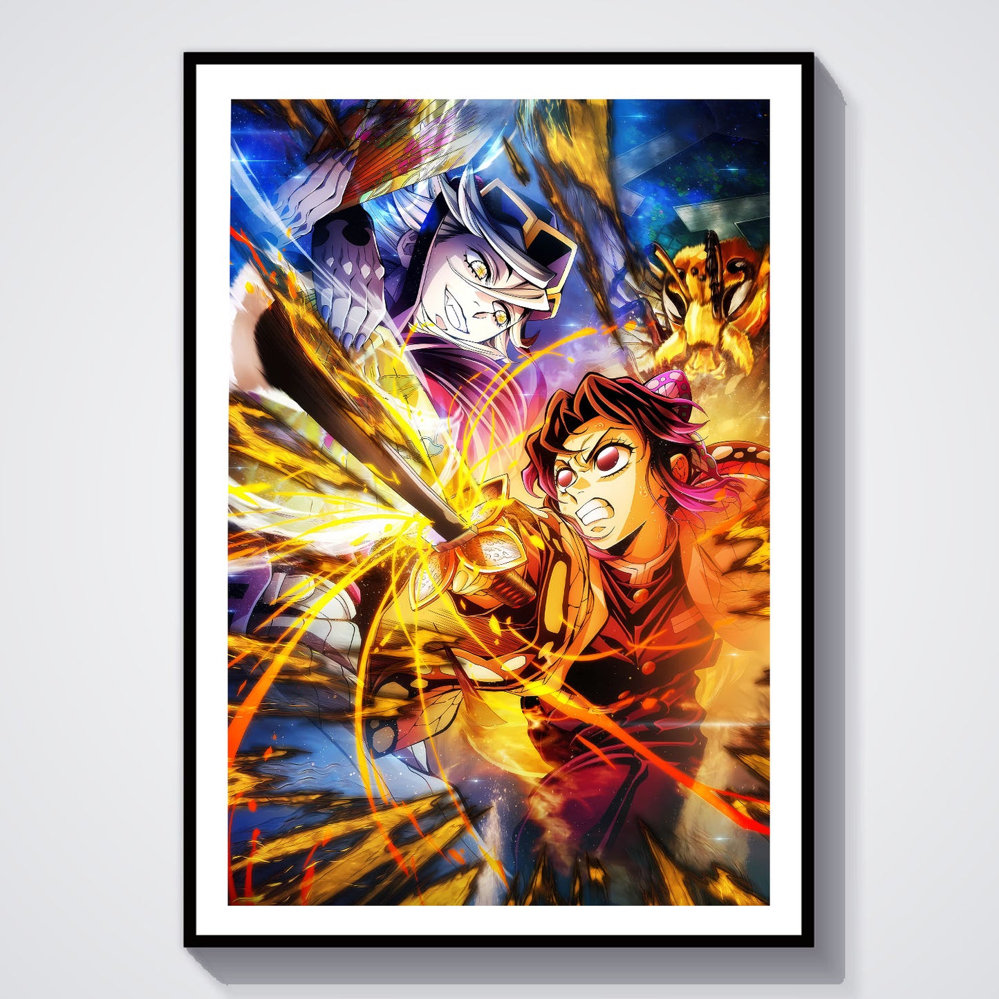 Flex Designs Poster Demon Slayer Infinity Castle Shinobu vs Doma 8 x 10" Home Goods - TV Show 2025 TV Show Poster