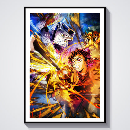 Flex Designs Poster Demon Slayer Infinity Castle Shinobu vs Doma 8 x 10" Home Goods - TV Show 2025 TV Show Poster