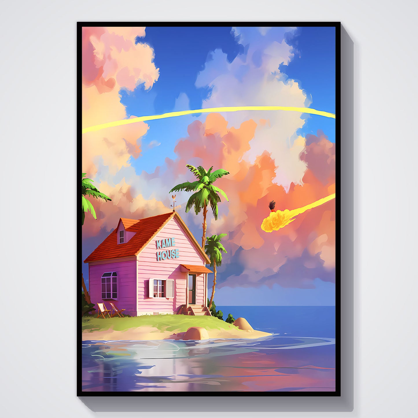 Flex Designs Poster Dragon Ball Kame Island 5 x 7" Home Goods - TV Show 1986 TV Show Poster