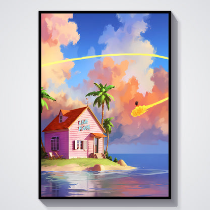 Flex Designs Poster Dragon Ball Kame Island 5 x 7" Home Goods - TV Show 1986 TV Show Poster