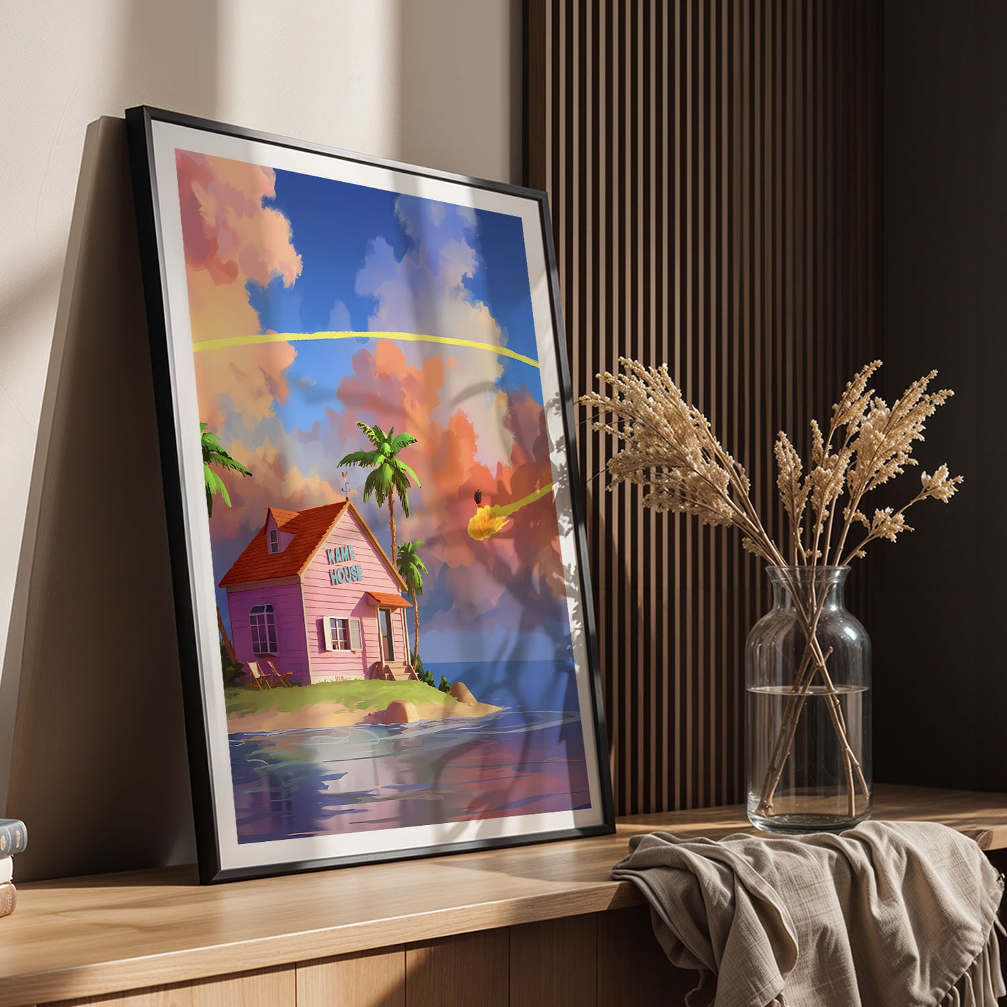 Flex Designs Poster Dragon Ball Kame Island 5 x 7" Home Goods - TV Show 1986 TV Show Poster