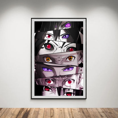 Flex Designs Poster Naruto Ninja Eyes 8 x 10" Home Goods - TV Show 2002 TV Show Poster