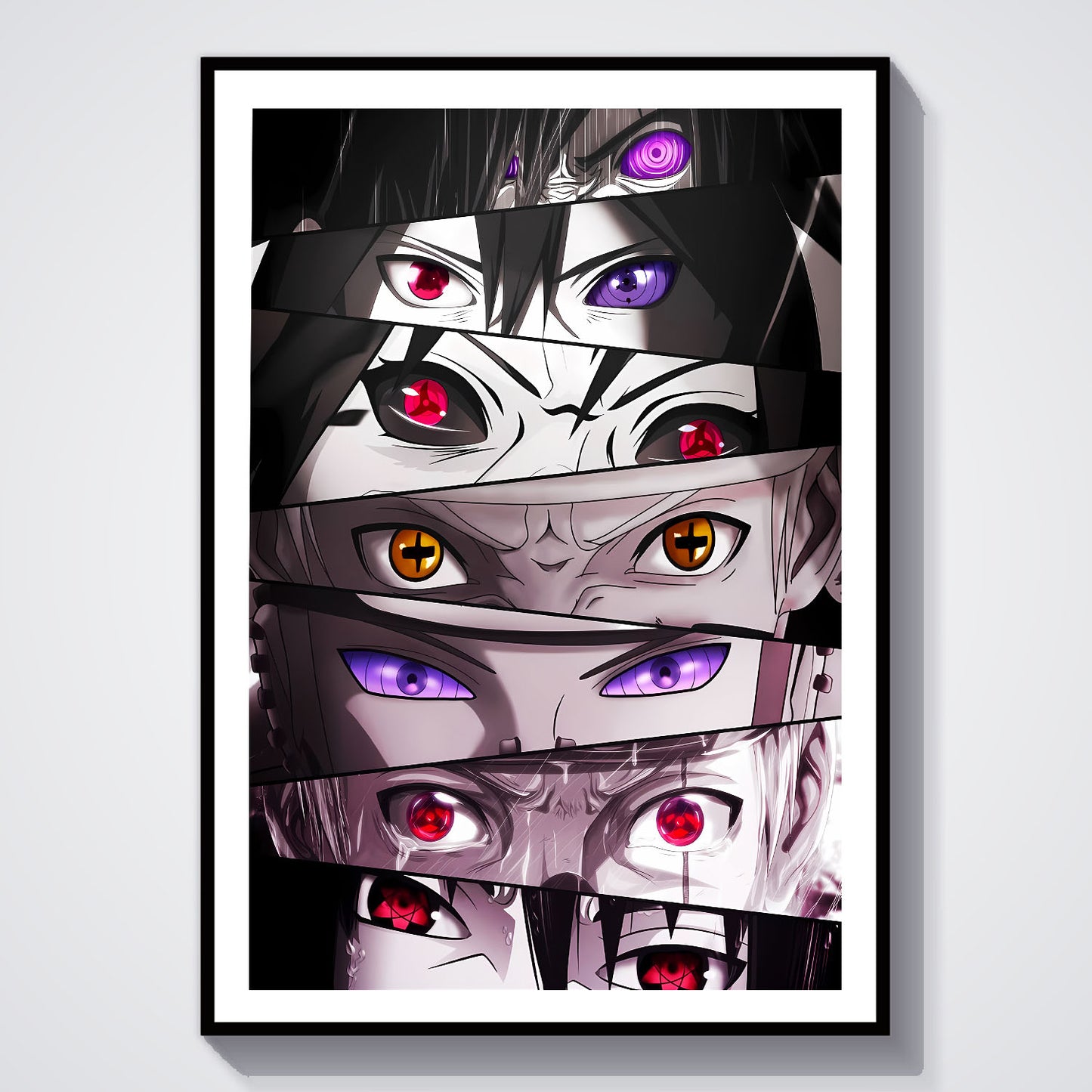 Flex Designs Poster Naruto Ninja Eyes 8 x 10" Home Goods - TV Show 2002 TV Show Poster
