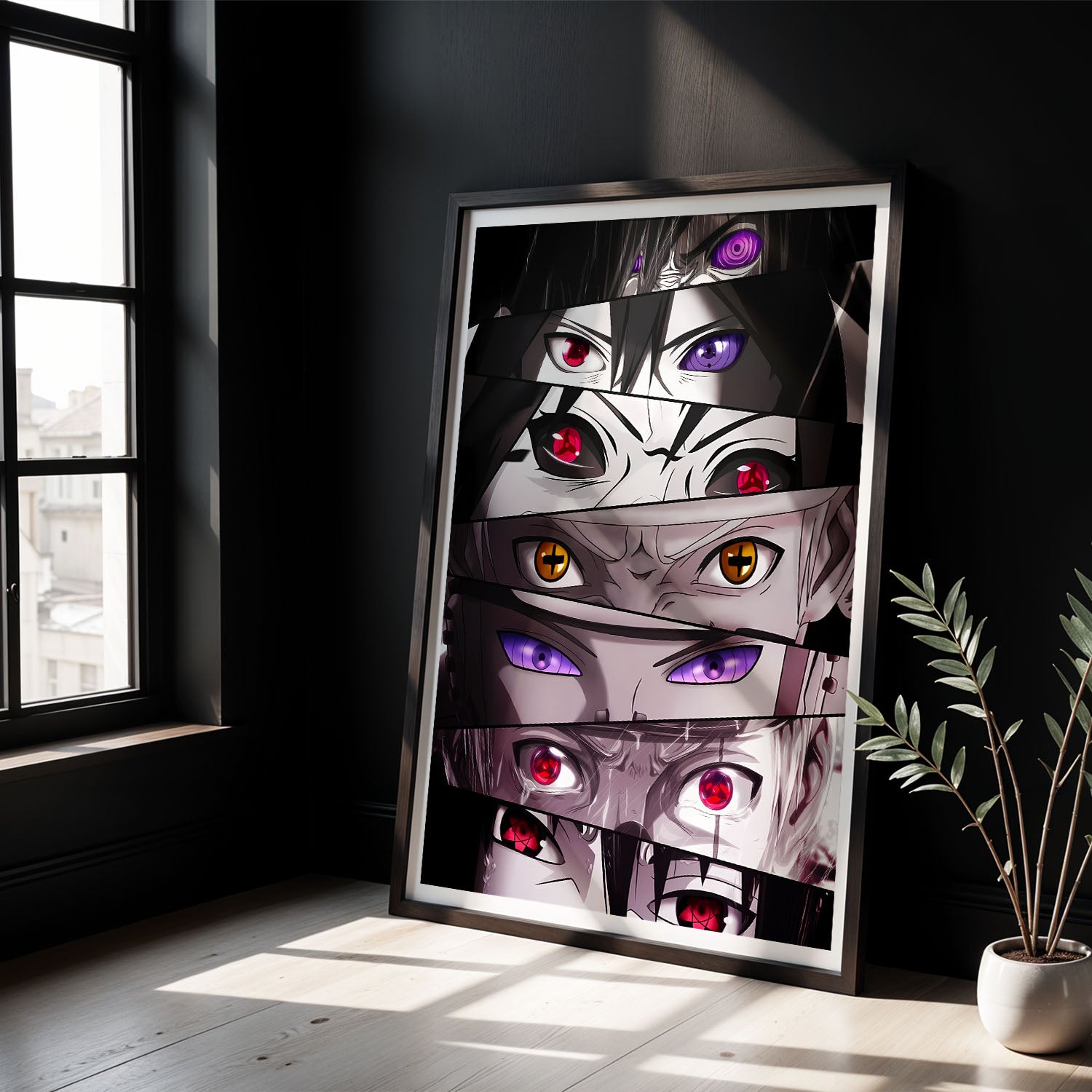 Flex Designs Poster Naruto Ninja Eyes 8 x 10" Home Goods - TV Show 2002 TV Show Poster