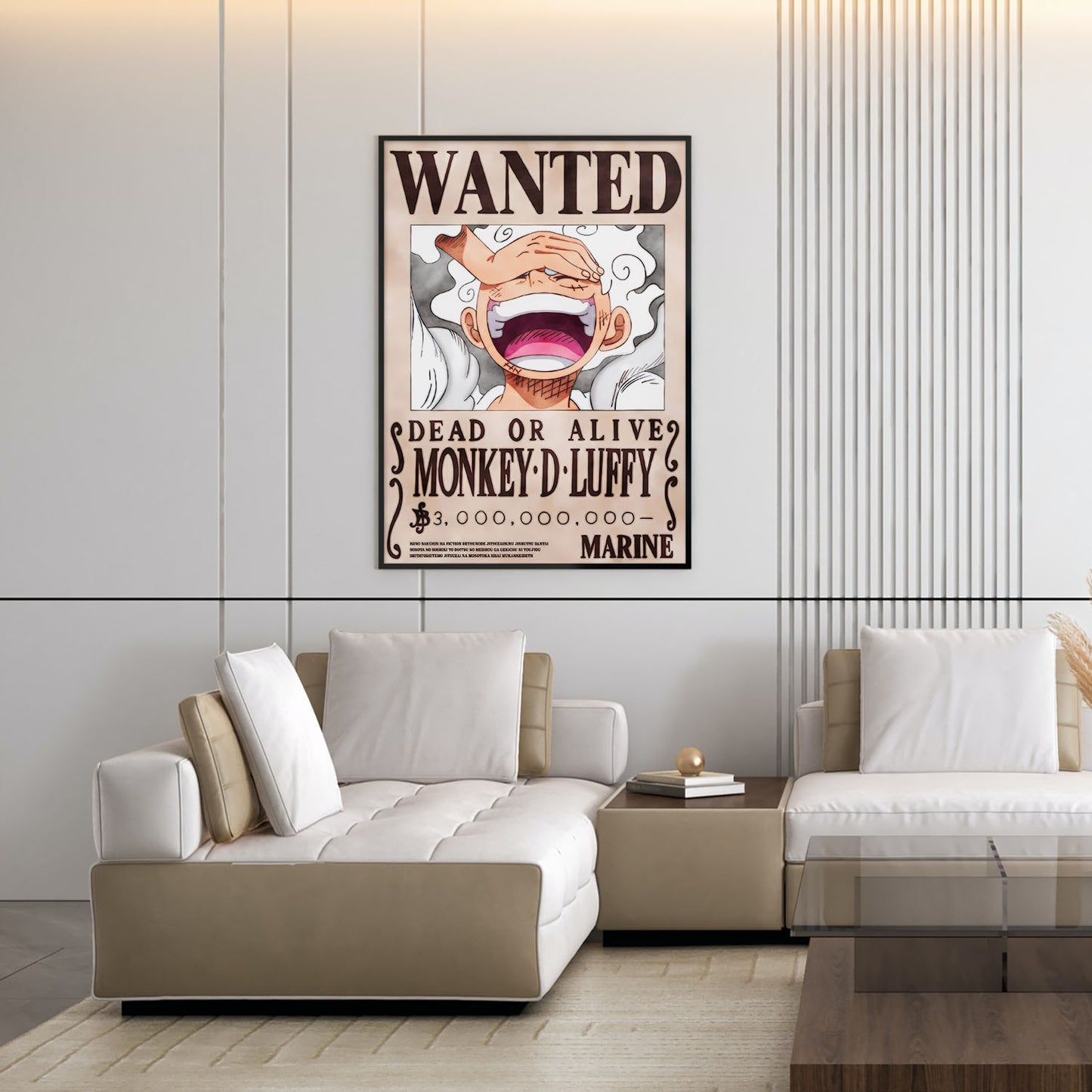 Flex Designs Poster One Piece Luffy Gear 5 Wanted 5 x 7" Home Goods - TV Show 1999 TV Show Poster