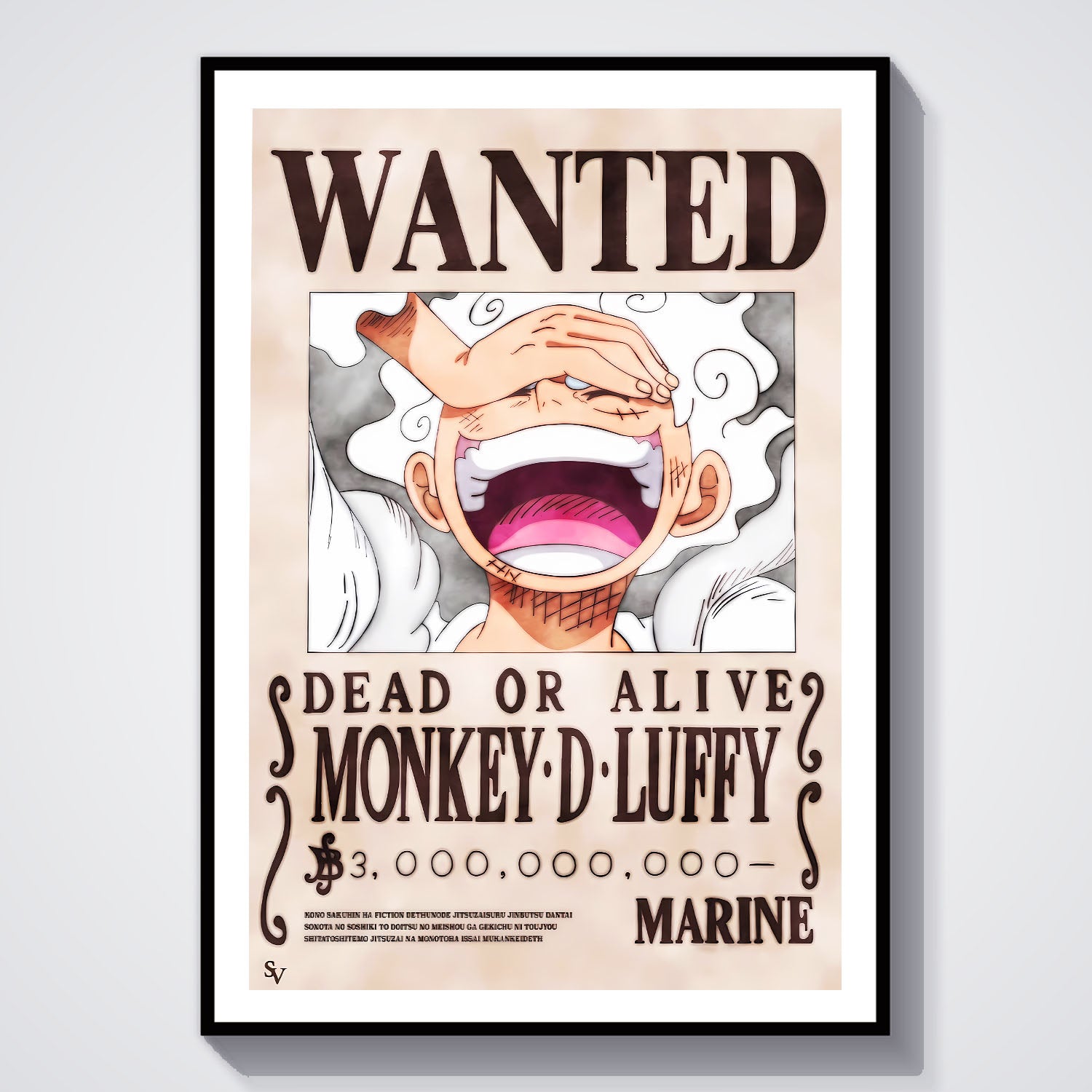 Flex Designs Poster One Piece Luffy Gear 5 Wanted 8 x 10" Home Goods - TV Show 1999 TV Show Poster