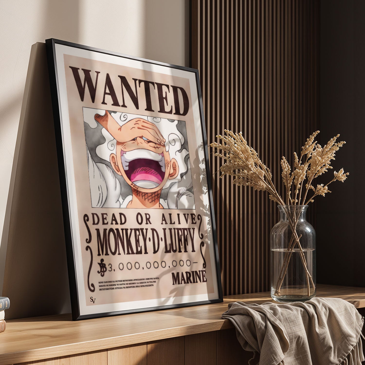 One Piece Luffy Gear 5 Wanted Poster TV Show Poster – Flex Design Store