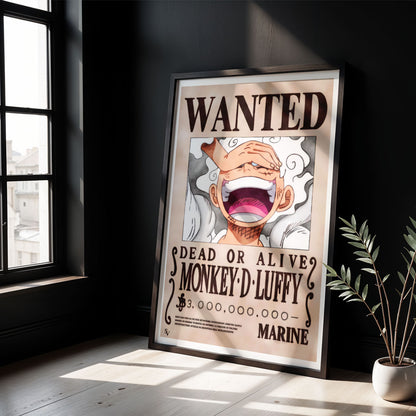 Flex Designs Poster One Piece Luffy Gear 5 Wanted 8 x 10" Home Goods - TV Show 1999 TV Show Poster