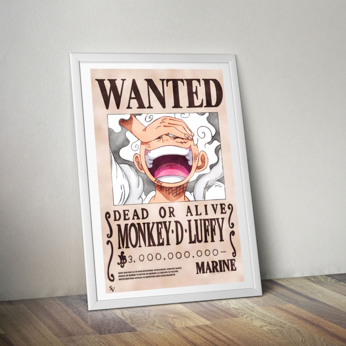 Flex Designs Poster One Piece Luffy Gear 5 Wanted 8 x 10" Home Goods - TV Show 1999 TV Show Poster