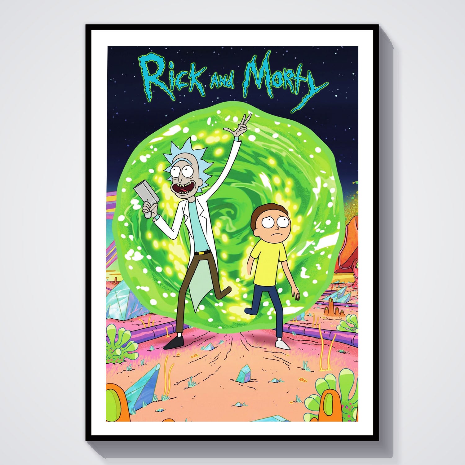 Flex Designs Poster Rick and Morty Alternate 8 x 10" Home Goods - TV Show 2013 TV Show Poster