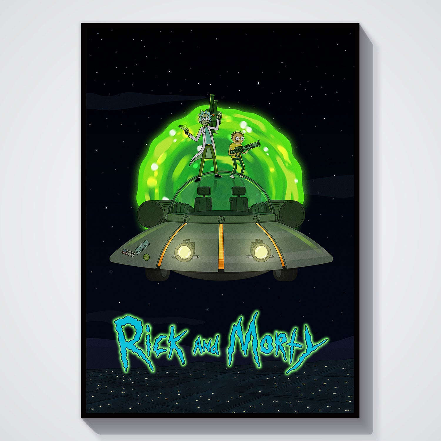 Flex Designs Poster Rick and Morty Key Art 5 x 7" Home Goods - TV Show 2013 TV Show Poster