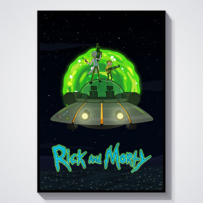 Flex Designs Poster Rick and Morty Key Art 5 x 7" Home Goods - TV Show 2013 TV Show Poster