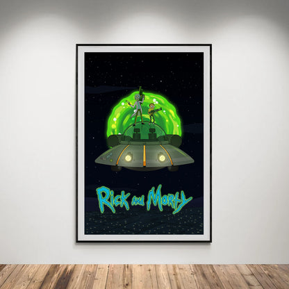 Flex Designs Poster Rick and Morty Key Art 8 x 10" Home Goods - TV Show 2013 TV Show Poster