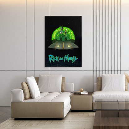 Flex Designs Poster Rick and Morty Key Art 5 x 7" Home Goods - TV Show 2013 TV Show Poster