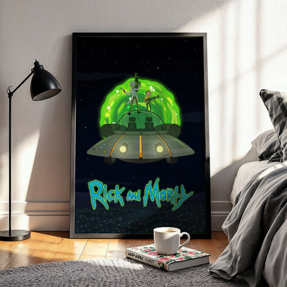 Flex Designs Poster Rick and Morty Key Art 5 x 7" Home Goods - TV Show 2013 TV Show Poster