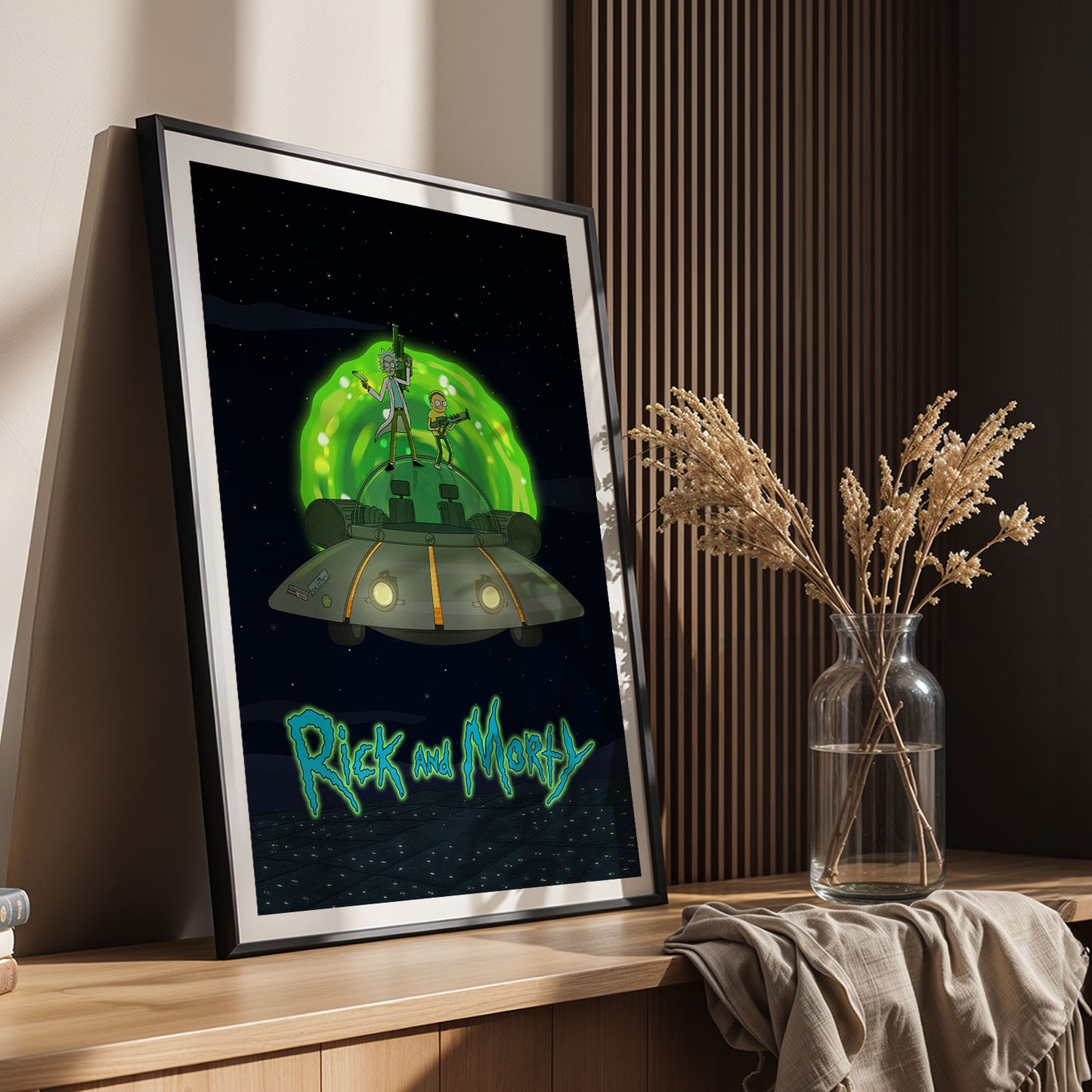 Flex Designs Poster Rick and Morty Key Art 5 x 7" Home Goods - TV Show 2013 TV Show Poster