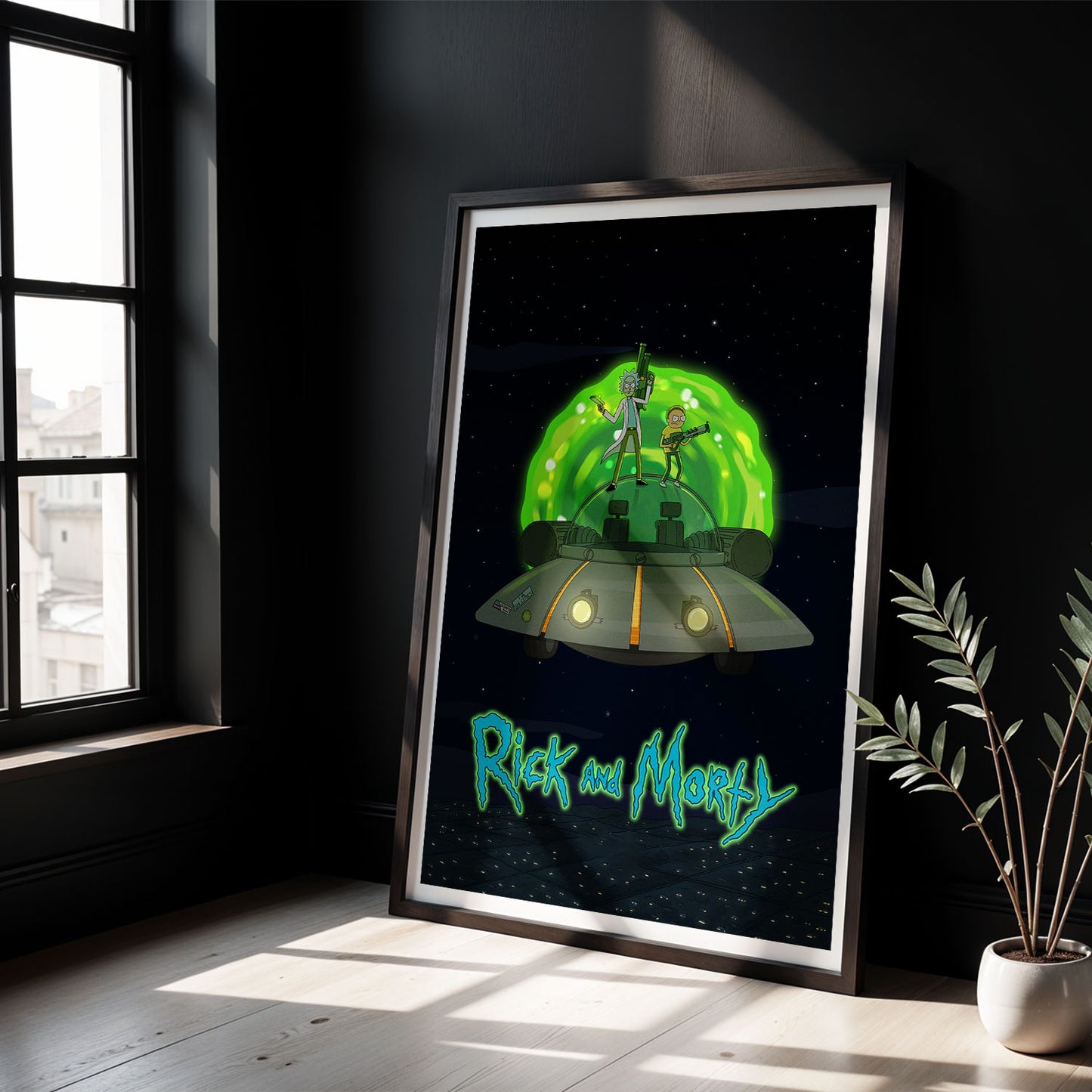 Flex Designs Poster Rick and Morty Key Art 8 x 10" Home Goods - TV Show 2013 TV Show Poster