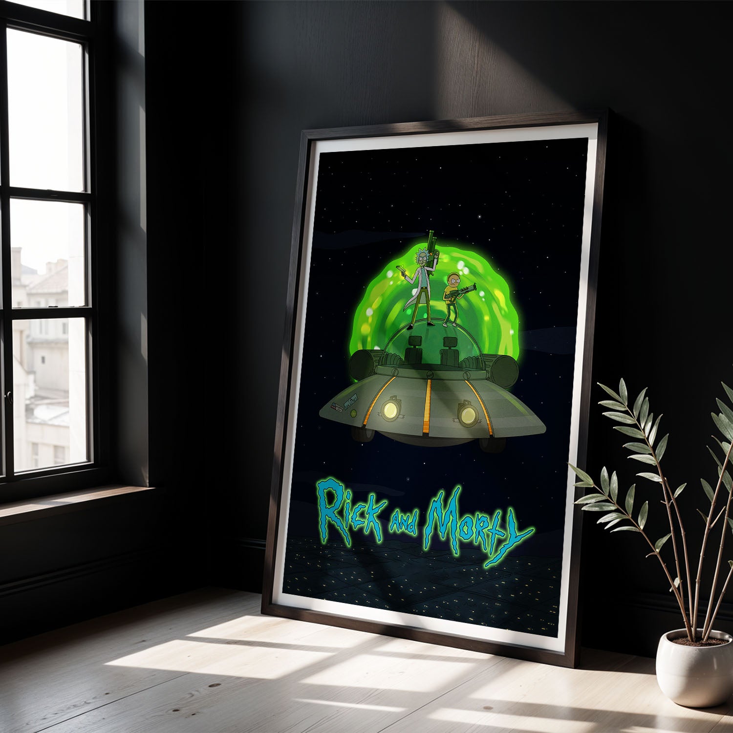 Flex Designs Poster Rick and Morty Key Art 8 x 10" Home Goods - TV Show 2013 TV Show Poster