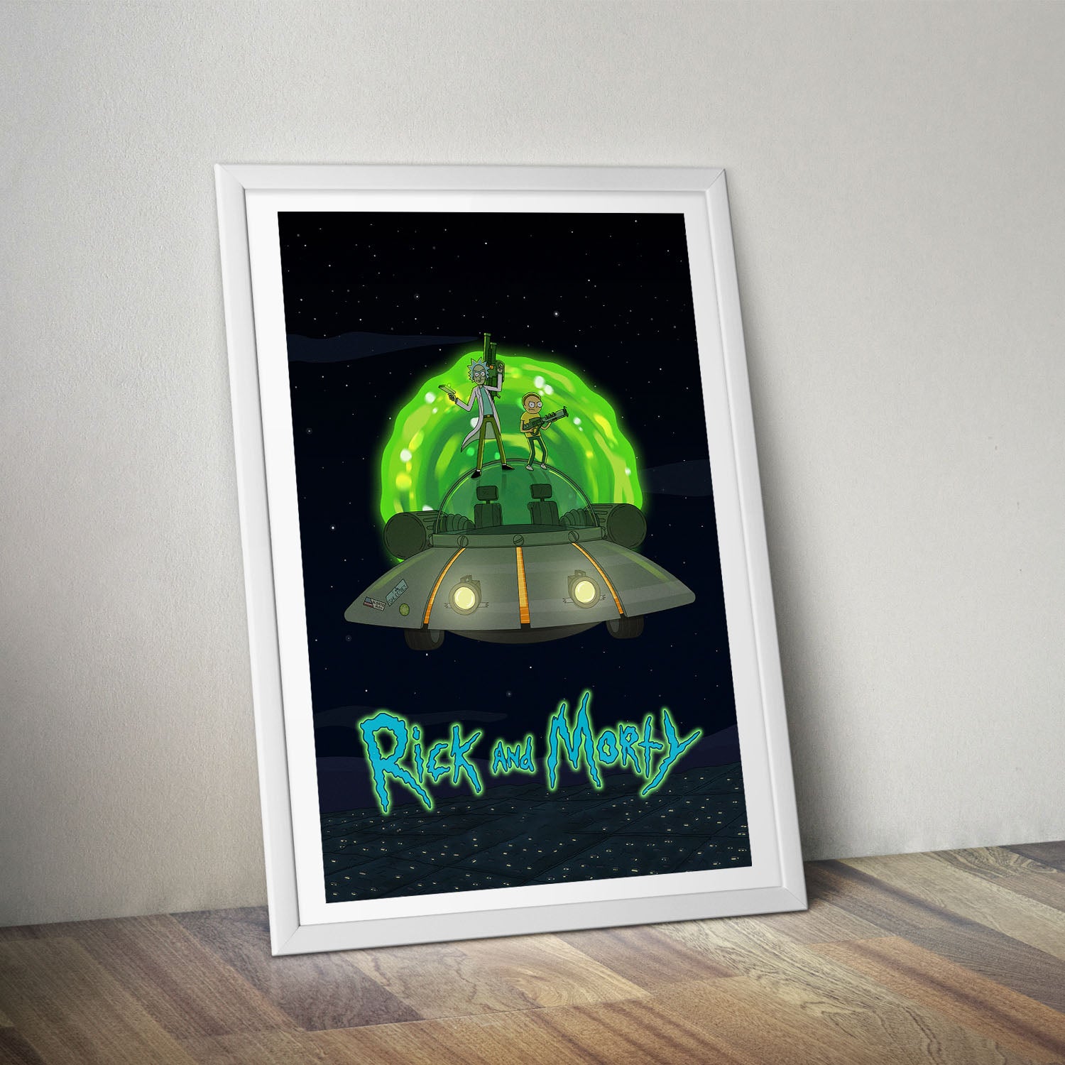 Flex Designs Poster Rick and Morty Key Art 8 x 10" Home Goods - TV Show 2013 TV Show Poster