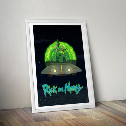 Flex Designs Poster Rick and Morty Key Art 8 x 10" Home Goods - TV Show 2013 TV Show Poster