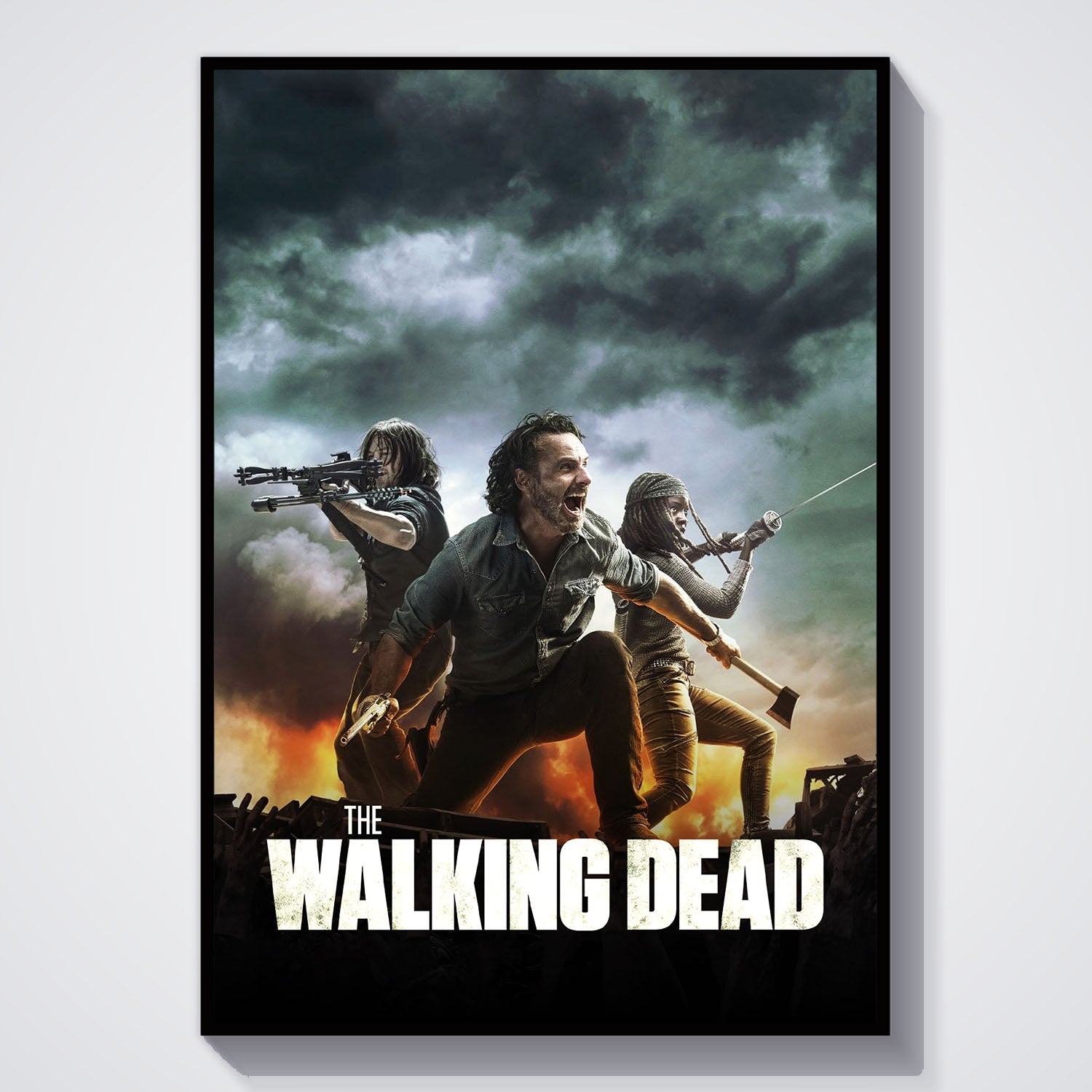 Flex Designs Poster The Walking Dead Key Art 5 x 7" Home Goods - TV Show 2010 TV Show Poster