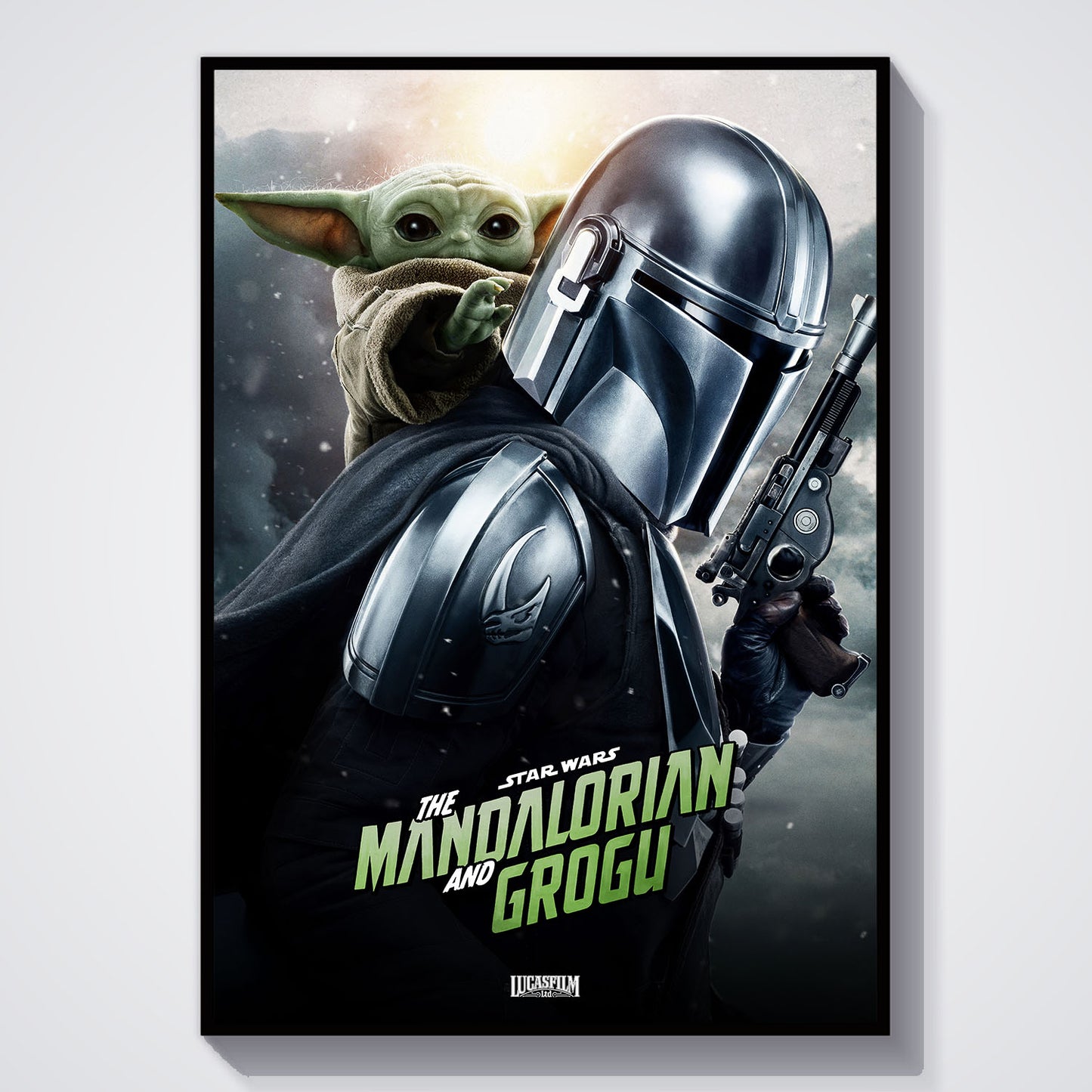 Flex Designs Poster Star Wars The Mandalorian and Grogu Cinematic 5 x 7" Home Goods - Movie 2026 Movie Poster