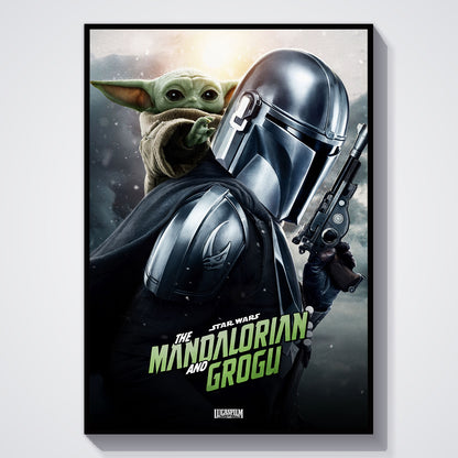 Flex Designs Poster Star Wars The Mandalorian and Grogu Cinematic 5 x 7" Home Goods - Movie 2026 Movie Poster