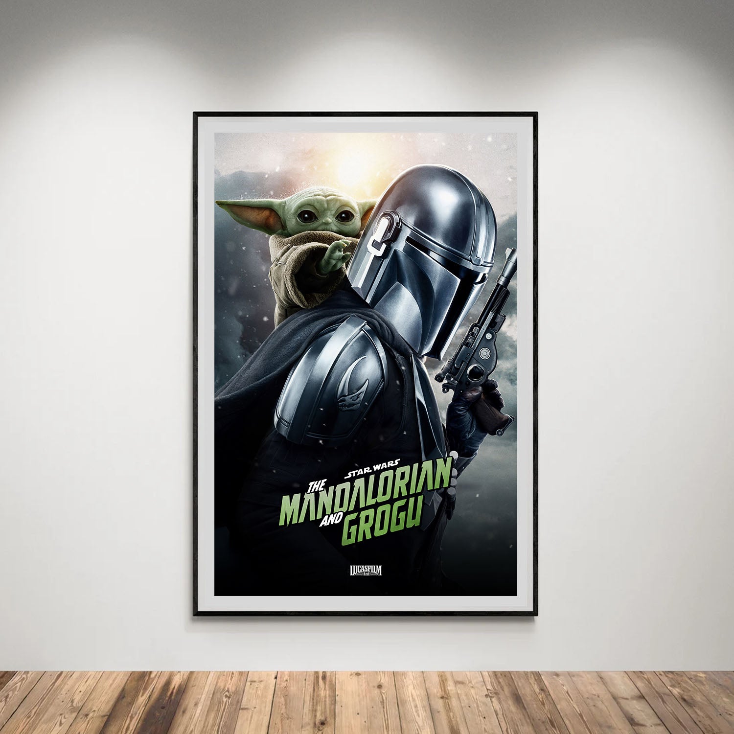 Flex Designs Poster Star Wars The Mandalorian and Grogu Cinematic 8 x 10" Home Goods - Movie 2026 Movie Poster