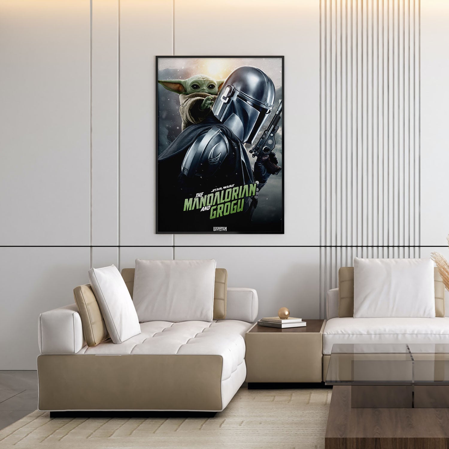 Flex Designs Poster Star Wars The Mandalorian and Grogu Cinematic 5 x 7" Home Goods - Movie 2026 Movie Poster
