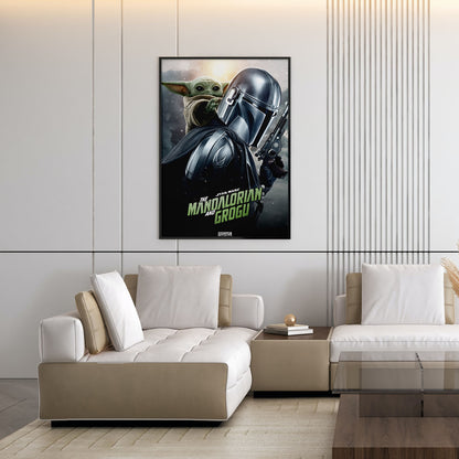 Flex Designs Poster Star Wars The Mandalorian and Grogu Cinematic 5 x 7" Home Goods - Movie 2026 Movie Poster