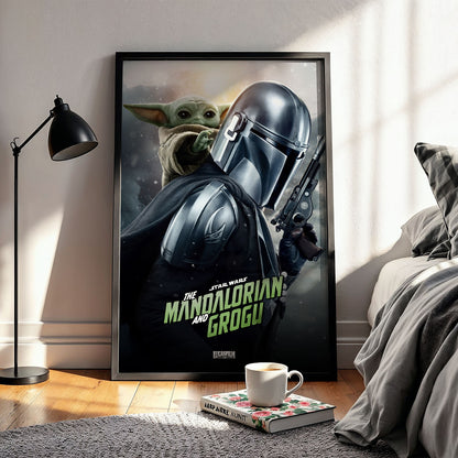 Flex Designs Poster Star Wars The Mandalorian and Grogu Cinematic 5 x 7" Home Goods - Movie 2026 Movie Poster