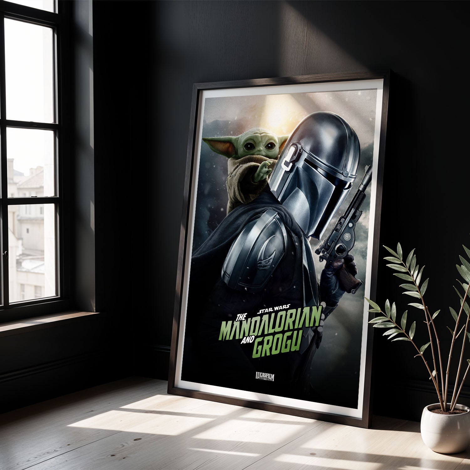 Flex Designs Poster Star Wars The Mandalorian and Grogu Cinematic 8 x 10" Home Goods - Movie 2026 Movie Poster