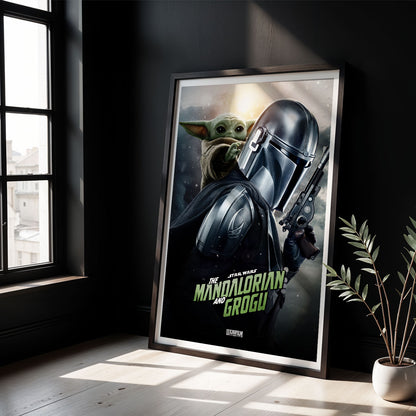 Flex Designs Poster Star Wars The Mandalorian and Grogu Cinematic 8 x 10" Home Goods - Movie 2026 Movie Poster
