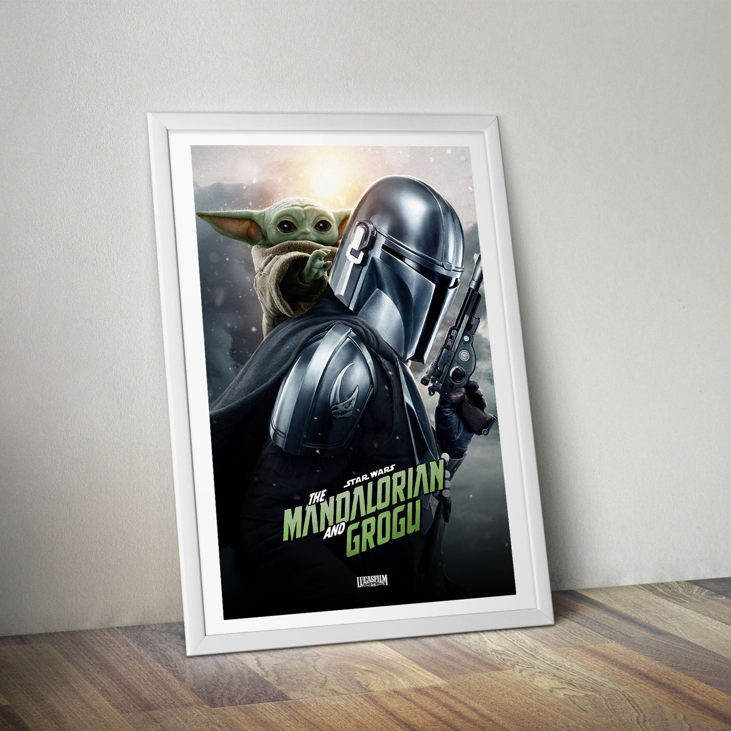Flex Designs Poster Star Wars The Mandalorian and Grogu Cinematic 8 x 10" Home Goods - Movie 2026 Movie Poster