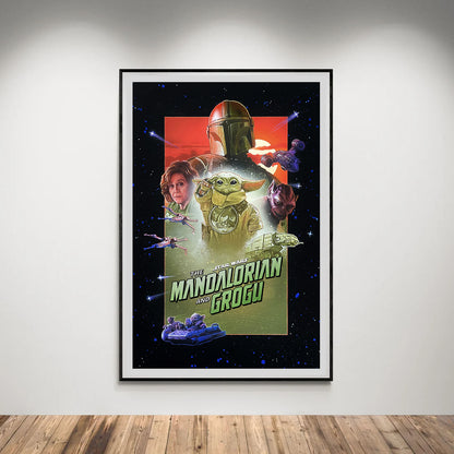 Flex Designs Poster Star Wars The Mandalorian and Grogu Cartoon 8 x 10" Home Goods - Movie 2026 Movie Poster