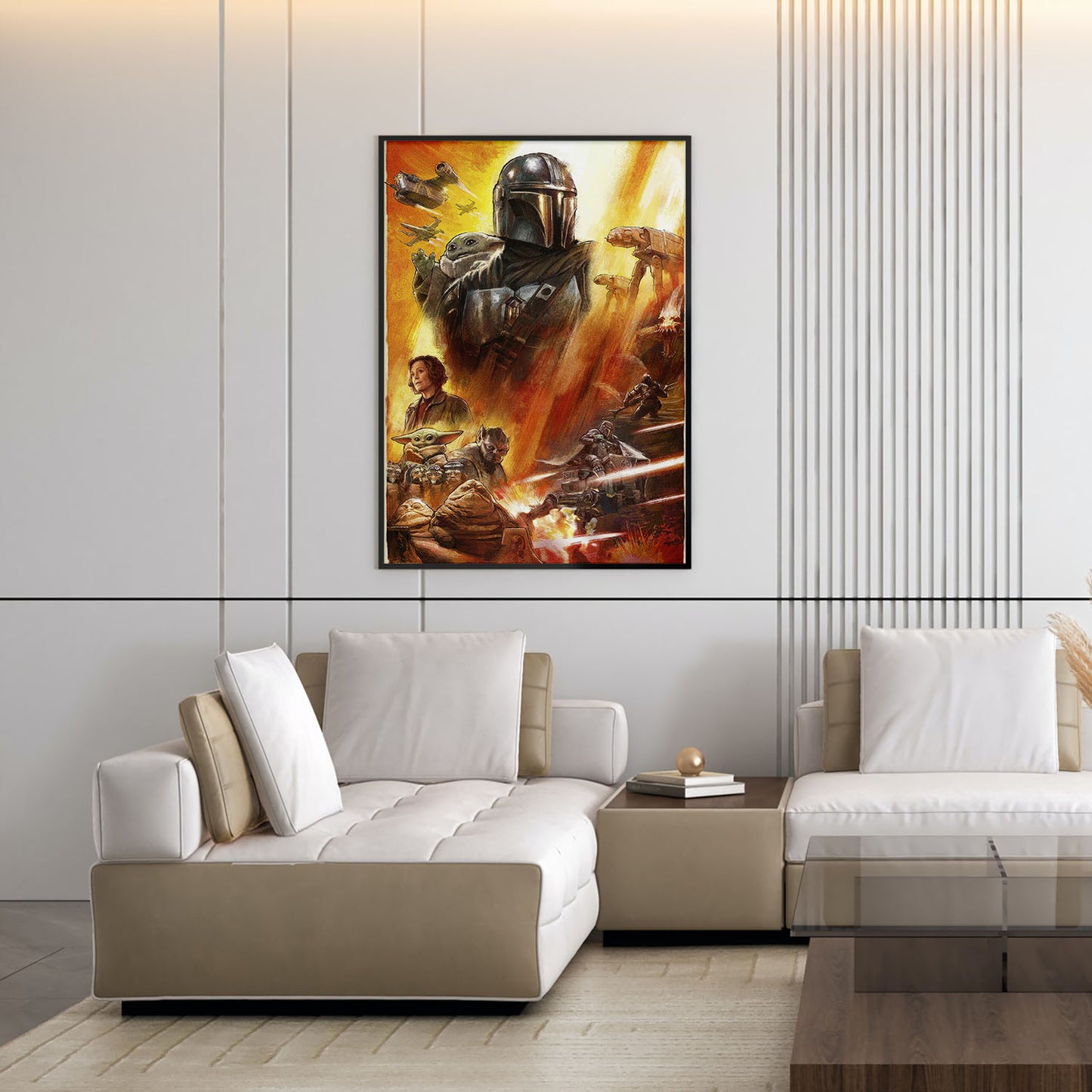 Flex Designs Poster Star Wars The Mandalorian and Grogu Textless 5 x 7" Home Goods - Movie 2026 Movie Poster