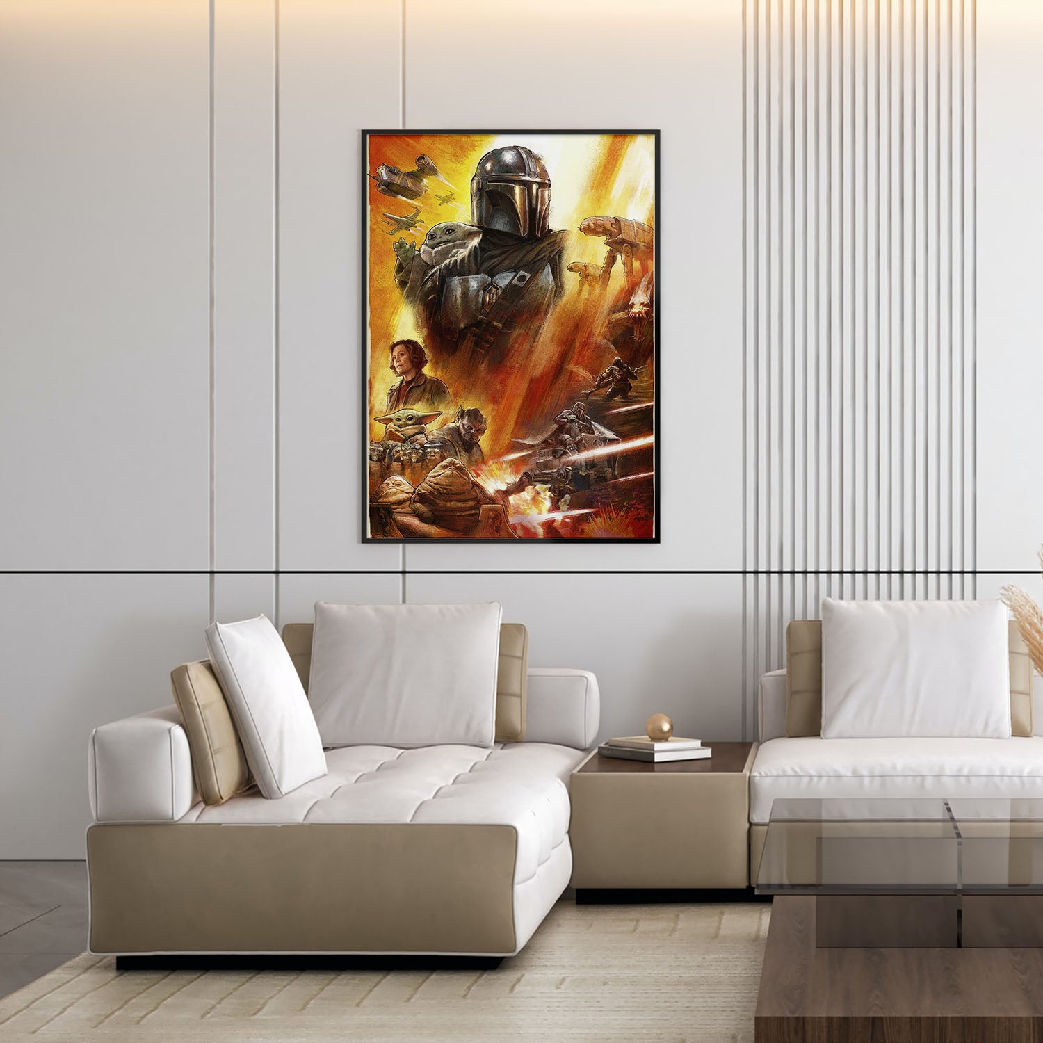 Flex Designs Poster Star Wars The Mandalorian and Grogu Textless 5 x 7" Home Goods - Movie 2026 Movie Poster