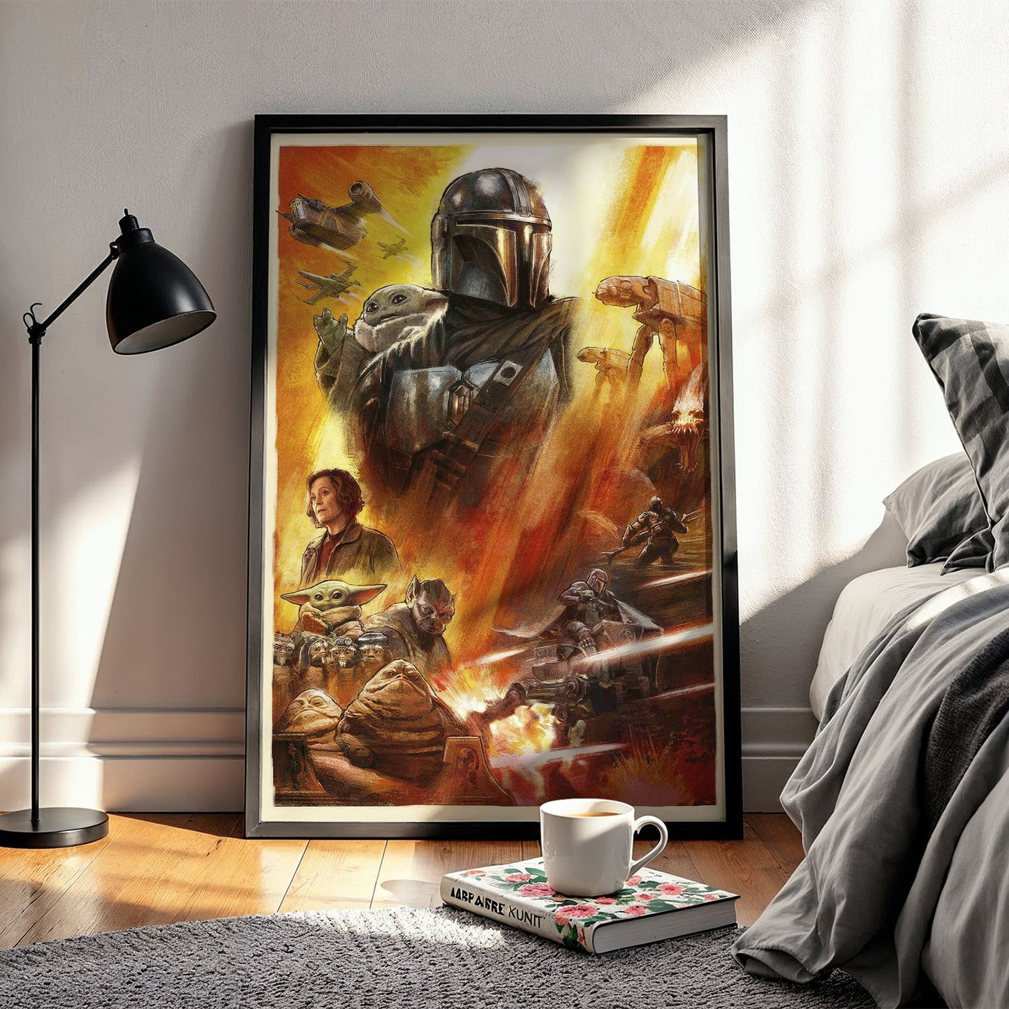 Flex Designs Poster Star Wars The Mandalorian and Grogu Textless 5 x 7" Home Goods - Movie 2026 Movie Poster