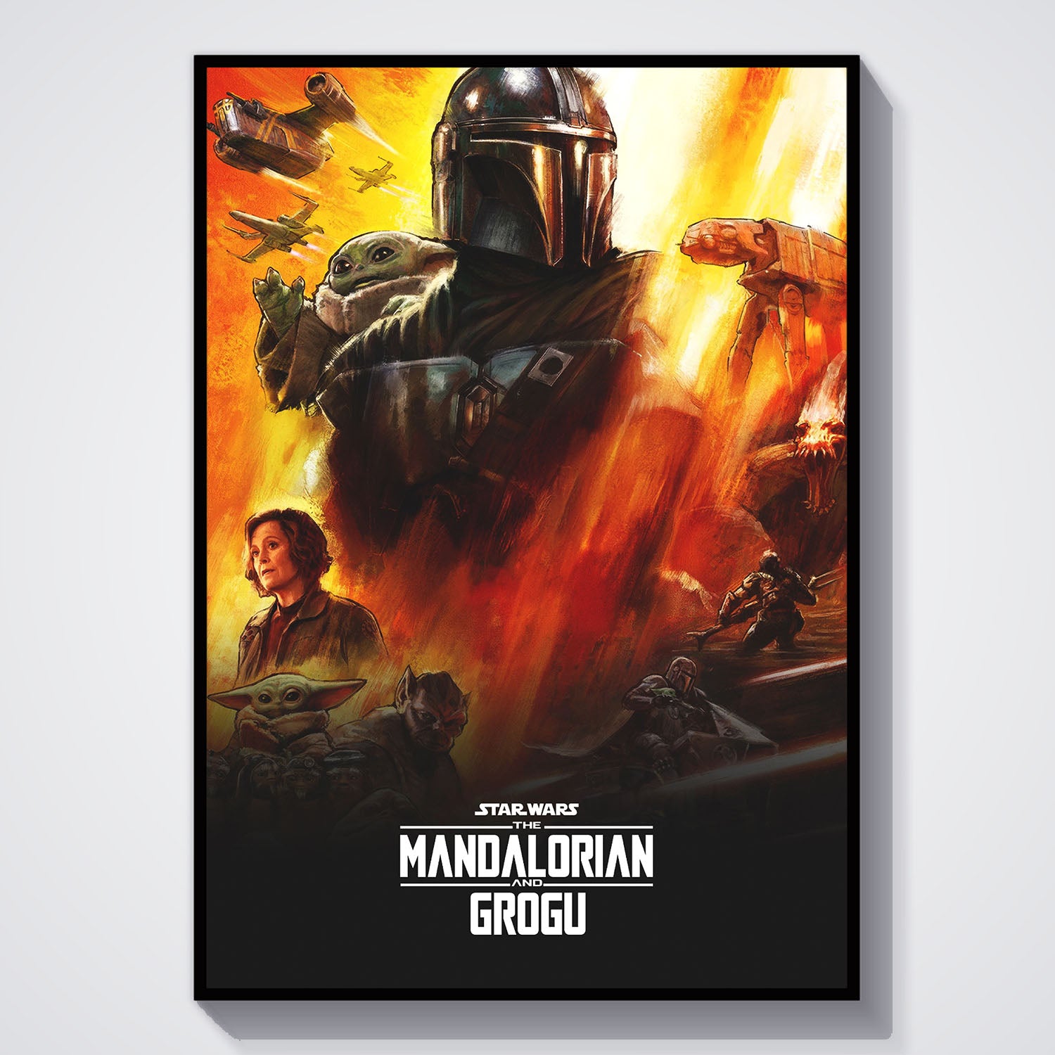 Flex Designs Poster Star Wars The Mandalorian and Grogu 5 x 7" Home Goods - Movie 2026 Movie Poster