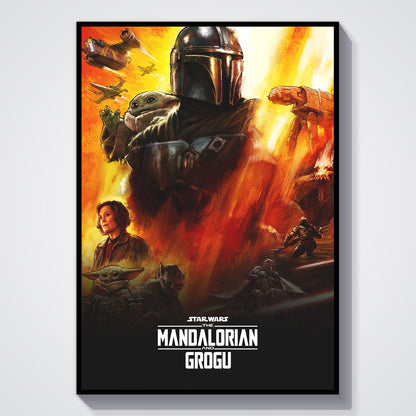 Flex Designs Poster Star Wars The Mandalorian and Grogu 5 x 7" Home Goods - Movie 2026 Movie Poster