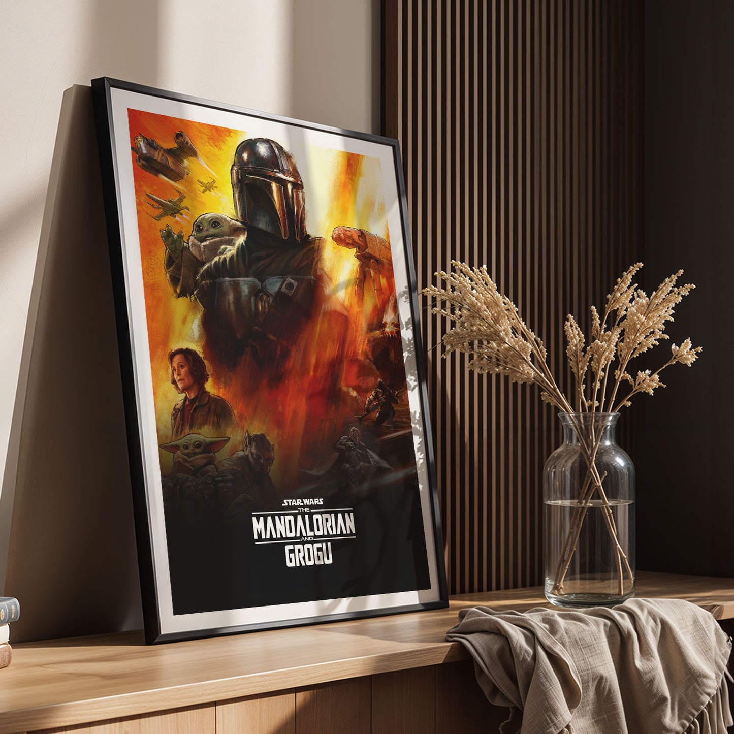 Flex Designs Poster Star Wars The Mandalorian and Grogu 5 x 7" Home Goods - Movie 2026 Movie Poster