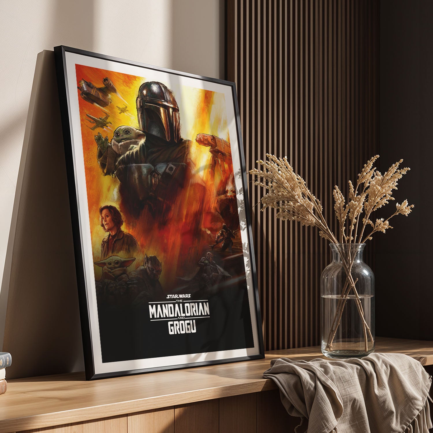 Flex Designs Poster Star Wars The Mandalorian and Grogu 5 x 7" Home Goods - Movie 2026 Movie Poster