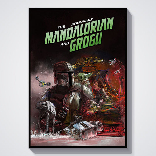 Flex Designs Poster Star Wars The Mandalorian and Grogu Key Theatrical 5 x 7" Home Goods - Movie 2026 Movie Poster